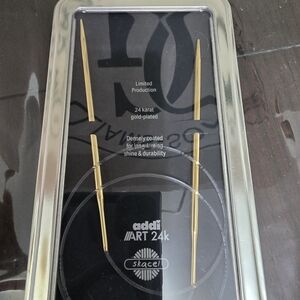 ART 24k Gold-Plated Circular Knitting Needle Set - Gold